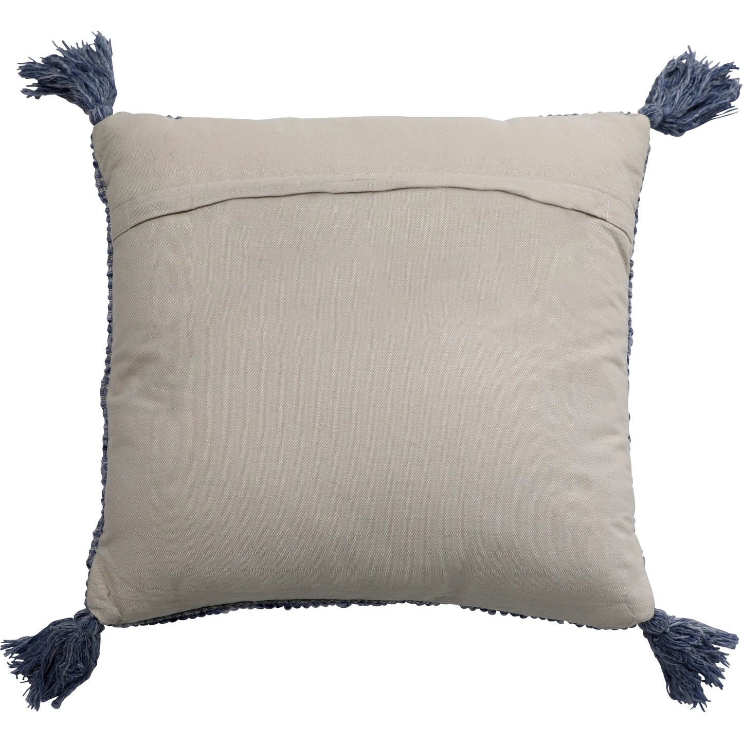 002 SI-2350902 | Additional Silo | Theo Outdoor Pillow by Arch & Plane in dark blue. Made from handwoven pet yarn in a modern style.
