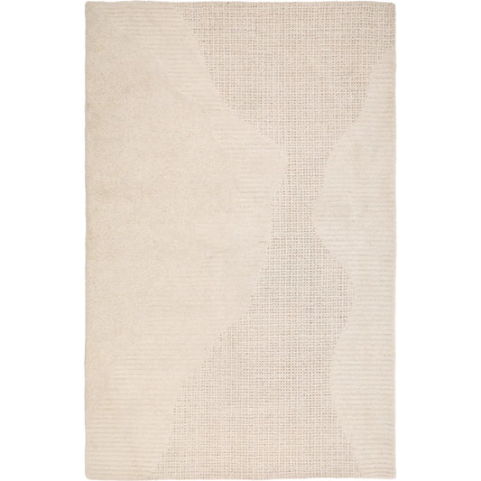 Barthelemy Rug by Arch & Plane in ivory. Made from hand tufted wool in a unique style.
