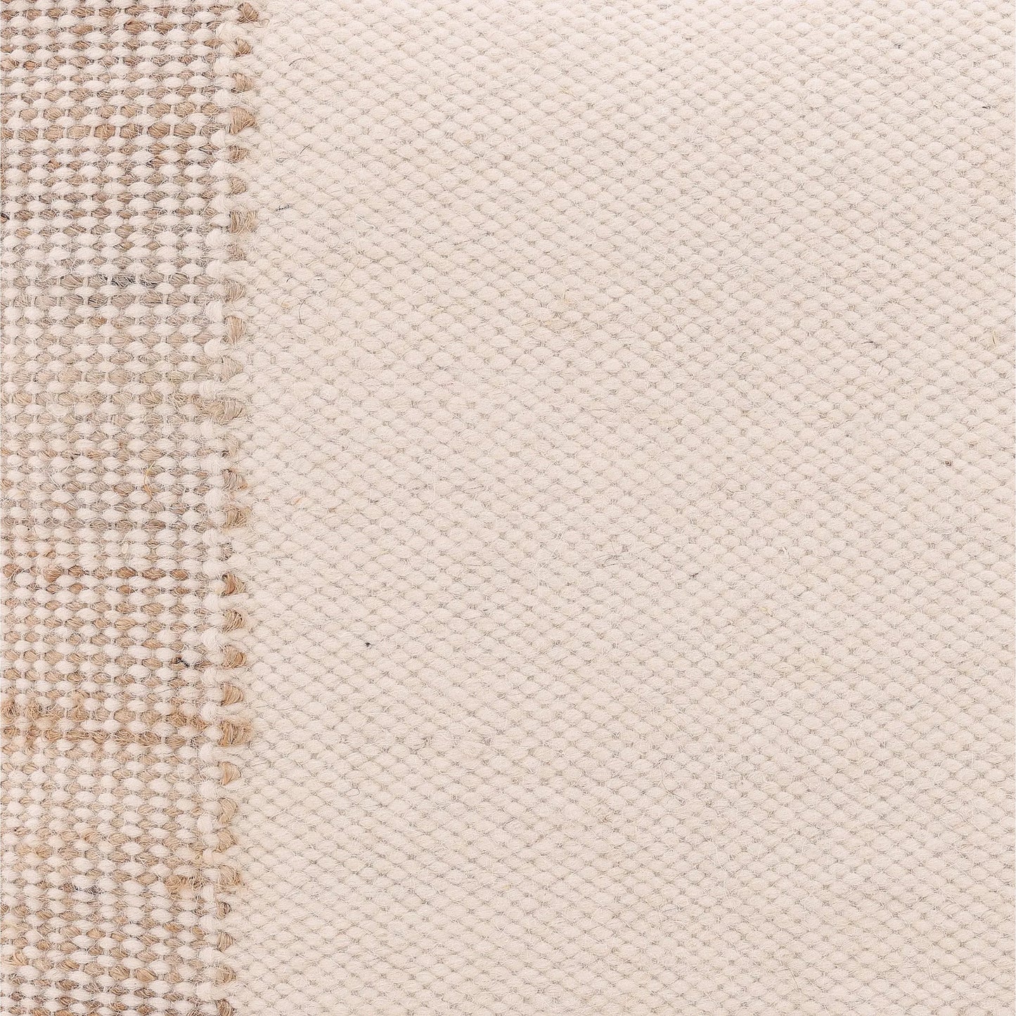 003 SI-2350934 | Closeup | Denis Pillow by Arch & Plane in natural, ivory. Made from handwoven wool, jute in a rustic style.