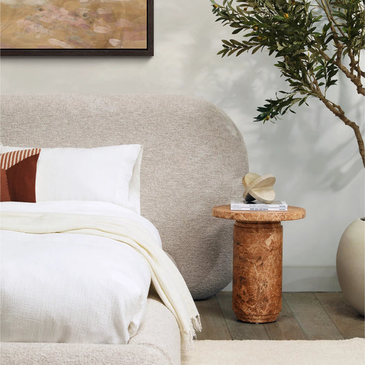 Byatt Sculpture by Arch & Plane in natural. Made from palimanan stone in a transitional style.