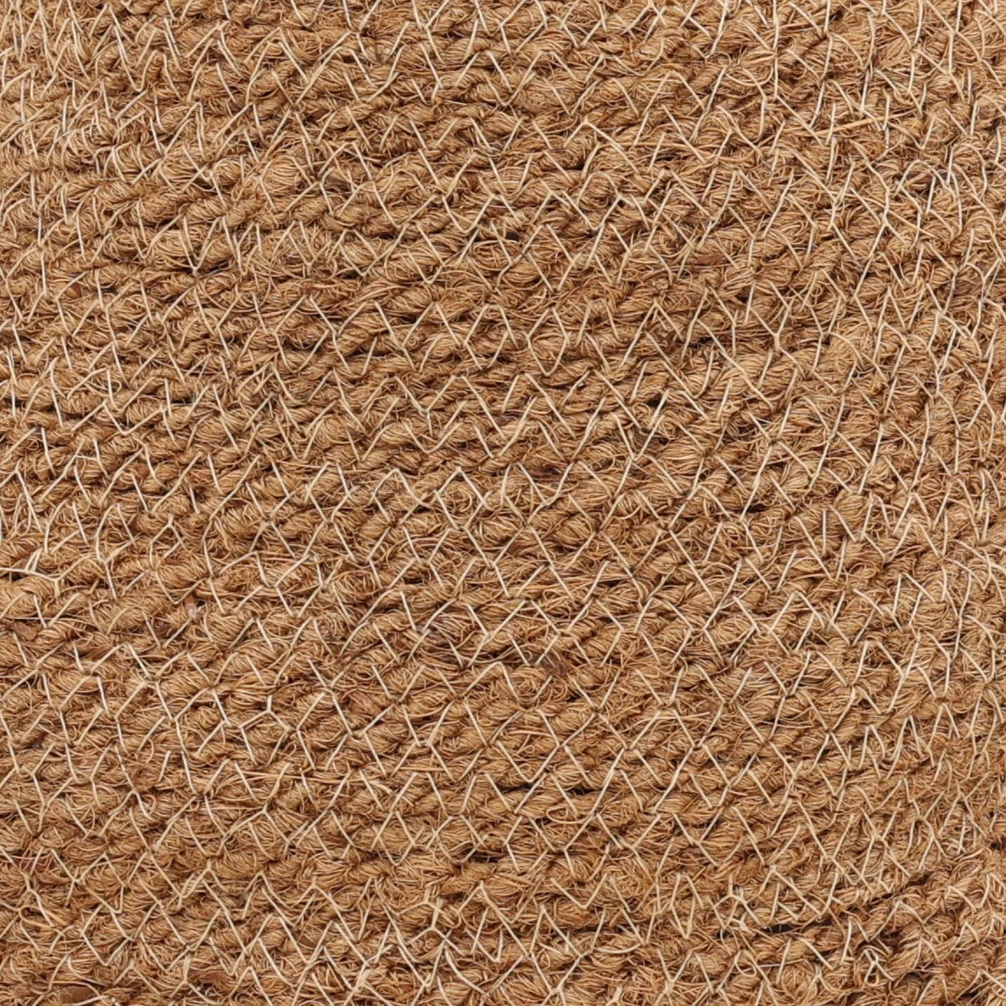 003 SI-2440758 | Closeup | Arlene Basket by Arch & Plane in natural. Made from woven coconut fibers in a rustic style.