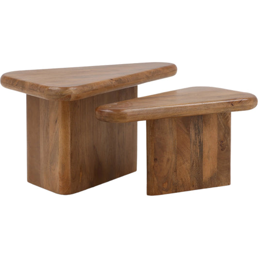 Sansa Coffee Table by Arch & Plane in brown. Made from mango wood in a modern style.