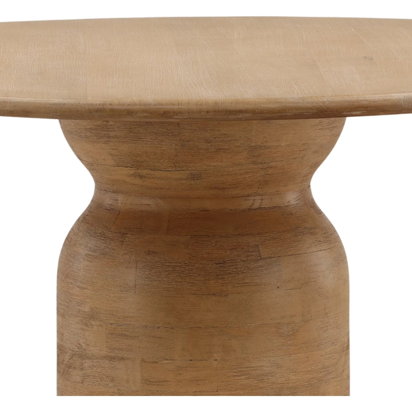 003 SI-2533058 | Closeup | Luther Dining Table by Arch & Plane in light natural. Made from mango wood in a unique style.