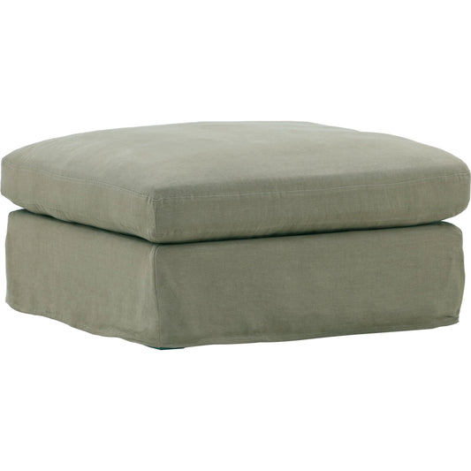 Dixie Ottoman, Slipcover Only by Arch & Plane. Made from 100% linen performance fabric in a eclectic & global style.