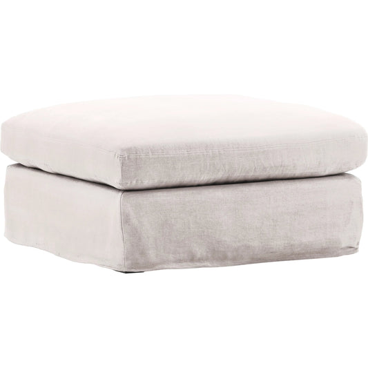 Dixie Ottoman, Slipcover Only by Arch & Plane. Made from 100% linen performance fabric in a eclectic & global style.