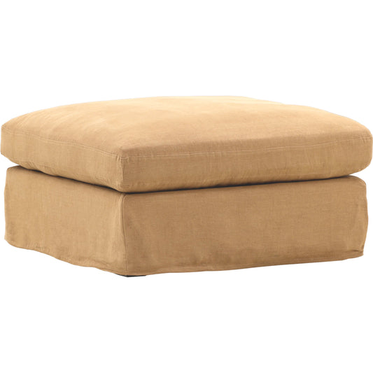 Dixie Ottoman, Slipcover Only by Arch & Plane. Made from 100% linen performance fabric in a eclectic & global style.