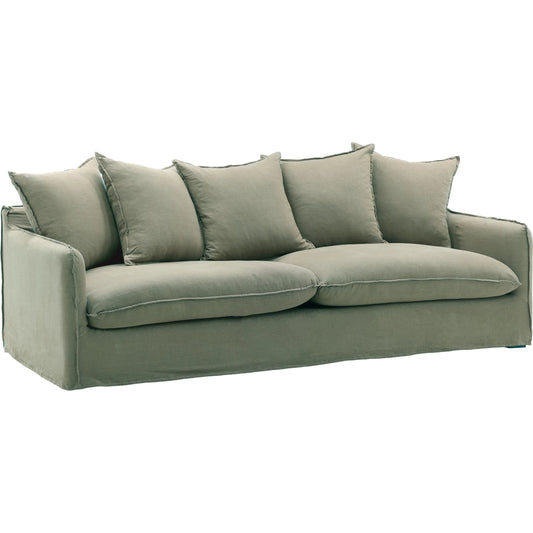 Vivian Sofa, Slipcover Only by Arch & Plane. Made from 100% linen performance fabric in a eclectic & global style.