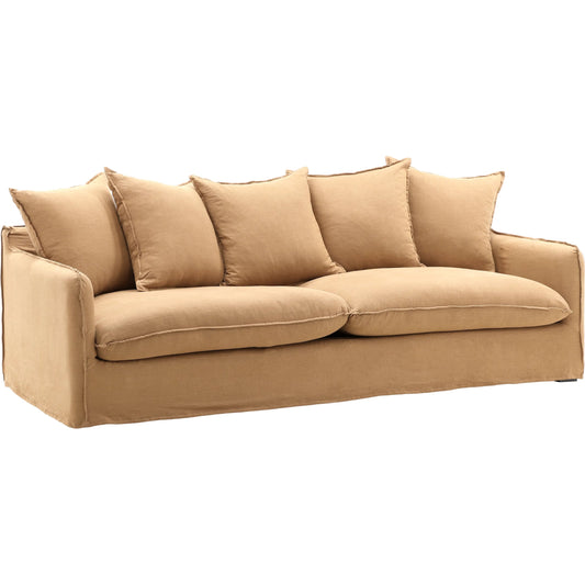 Vivian Sofa, Slipcover Only by Arch & Plane. Made from 100% linen performance fabric in a eclectic & global style.