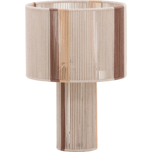 Raelle Table Lamp by Arch & Plane in natural. Made from cotton rope, iron in a eclectic & global style.
