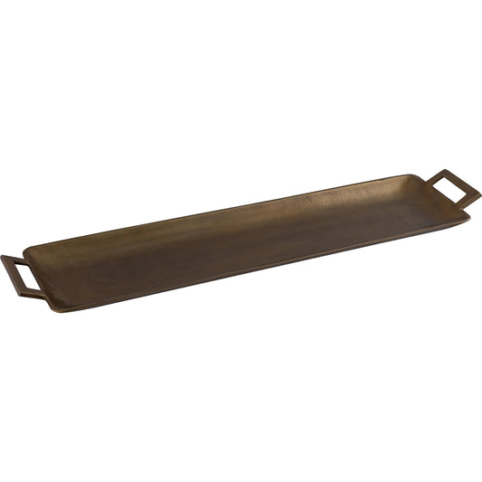 Tatum Tray by Arch & Plane in antique brass. Made from aluminium in a modern style.