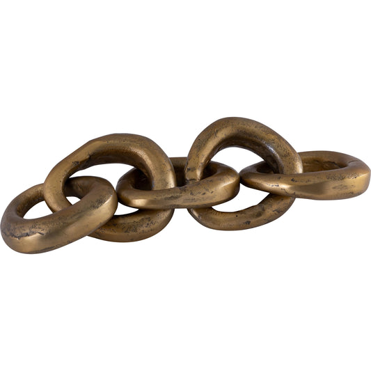 Cairi Chain Links by Arch & Plane in antique brass. Made from aluminum in a modern style.