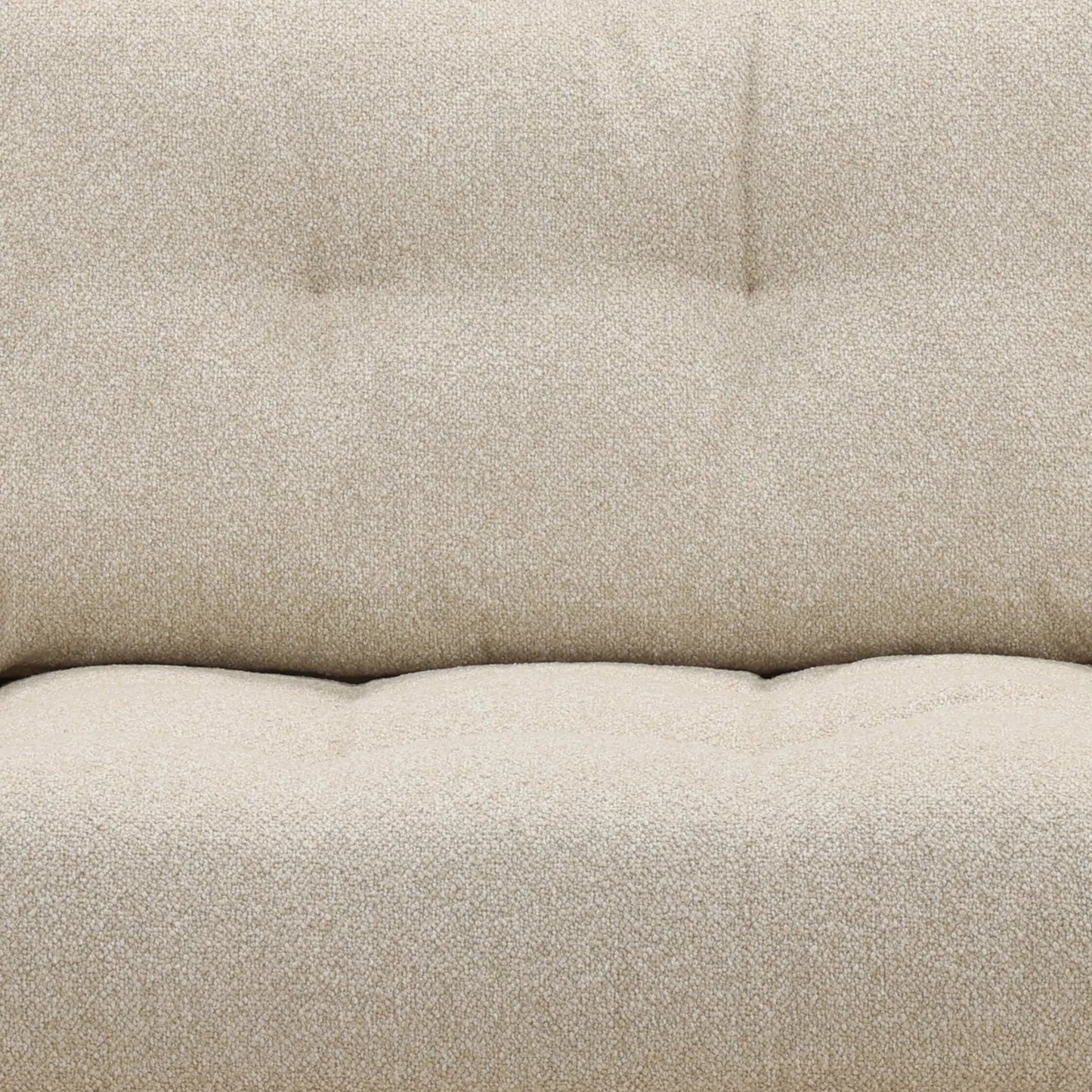 007 SI-2533094 | Closeup | Davy Sofa by Arch & Plane in vista oatmeal. Made from boucle fabric in a unique style.