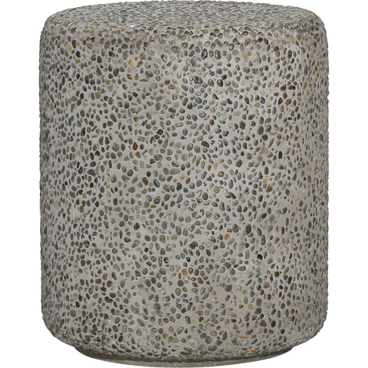 Gustavo End Table by Arch & Plane in grey. Made from concrete, stone in a modern style.