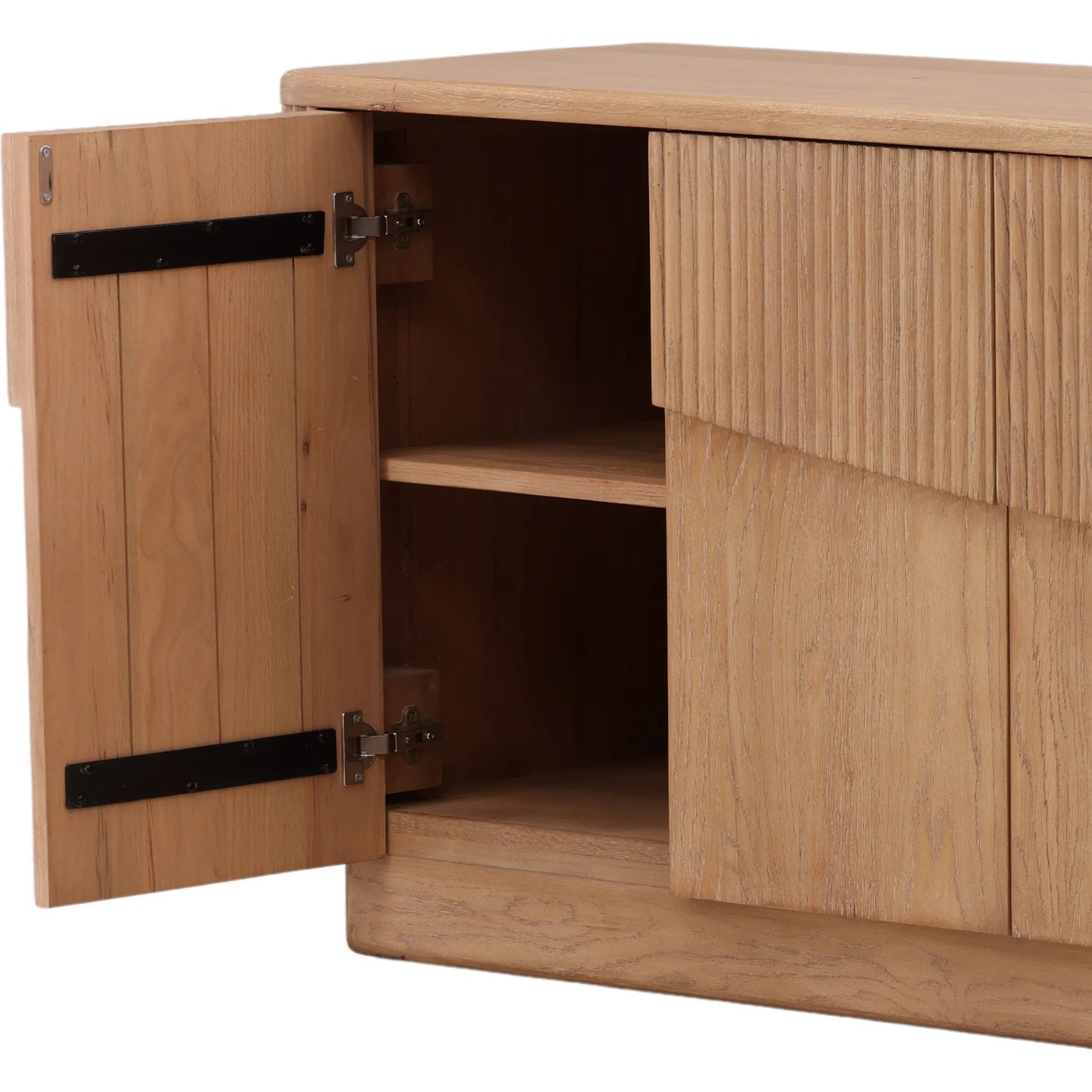 008 SI-2533108 | Closeup | Lonna Sideboard by Arch & Plane in light natural. Made from oak wood in a unique style.