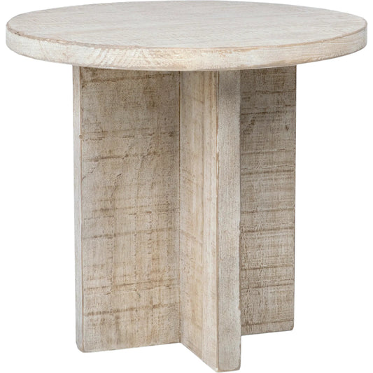 001 SI-1924638 | Primary Silo | Dena Reclaimed Wood End Table by Arch & Plane in light wash. Made from reclaimed pine in a modern style.