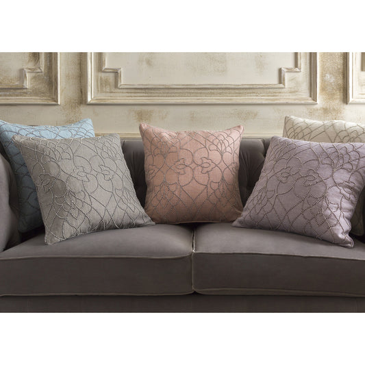 Dotted Pirouette Pillow - 33759 by Surya. Made from front: 100% linen, back: 100% linen in a traditional style.