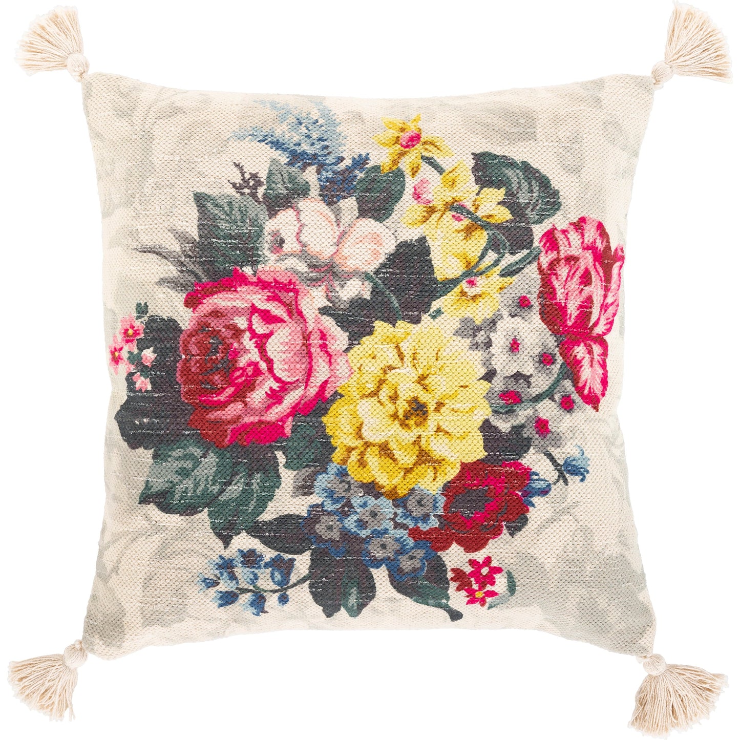 001 SI-1905218,SI-1905219 | Additional Silo | Daphne Pillow - 11842 by Surya in beige, fuchsia. Made from 98% cotton, 2% viscose, 100% cotton in a modern style.