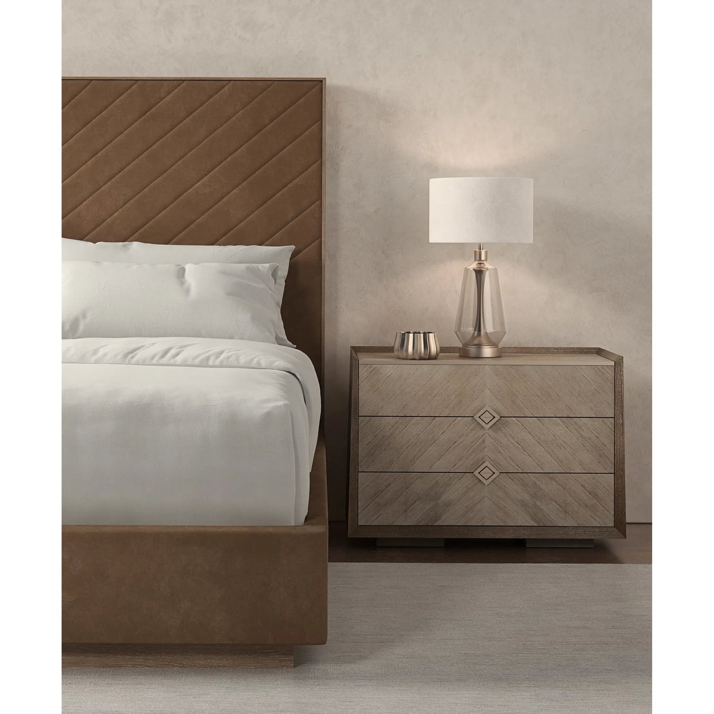 014 SI-2162939 | Lifestyle | Meet U In the Middle Bed by Caracole. Made from ash in a modern style.