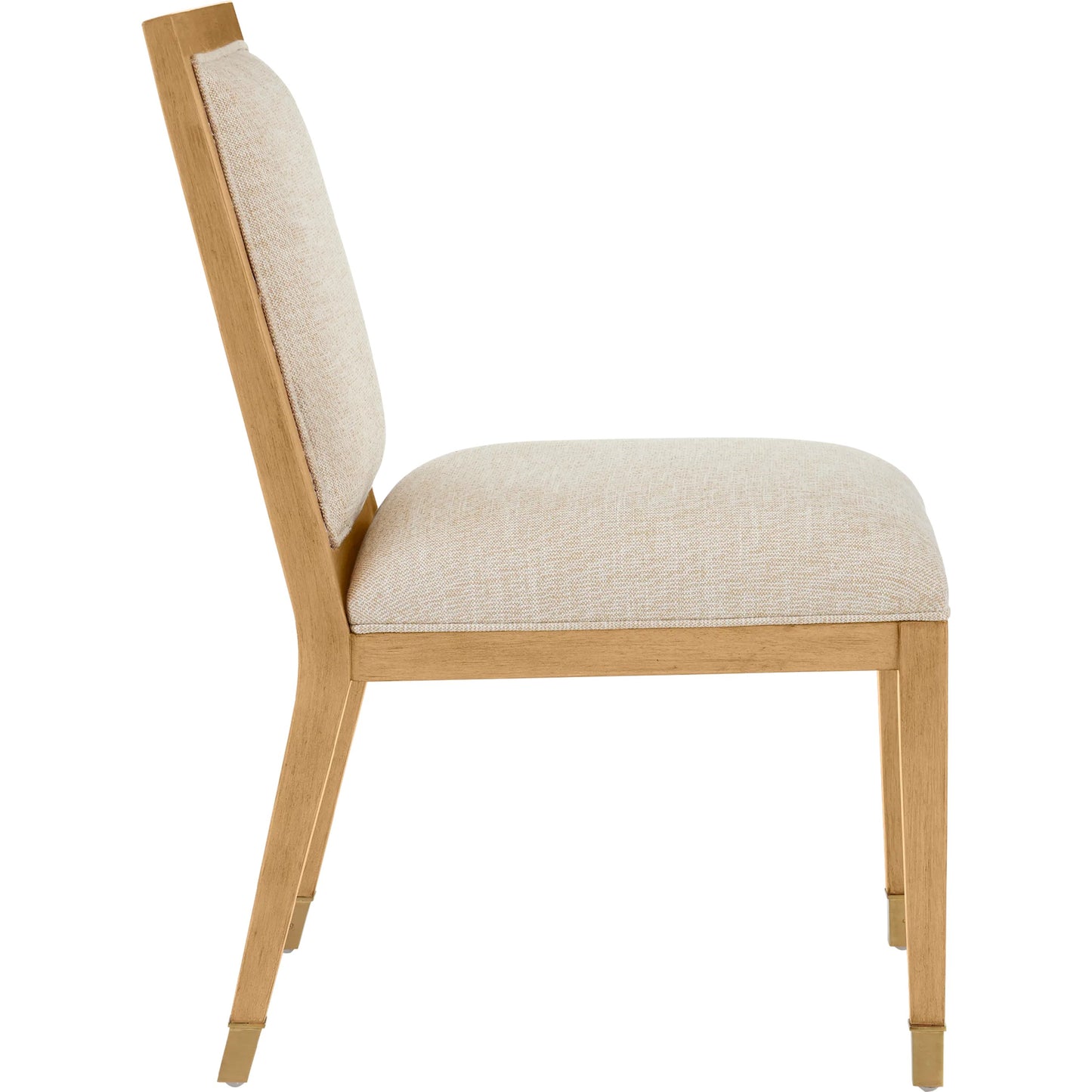 025 SI-2191838 | Additional Silo | Santos Side Chair by Currey and Company. Made from mahogany, rattan, brass in a modern style.
