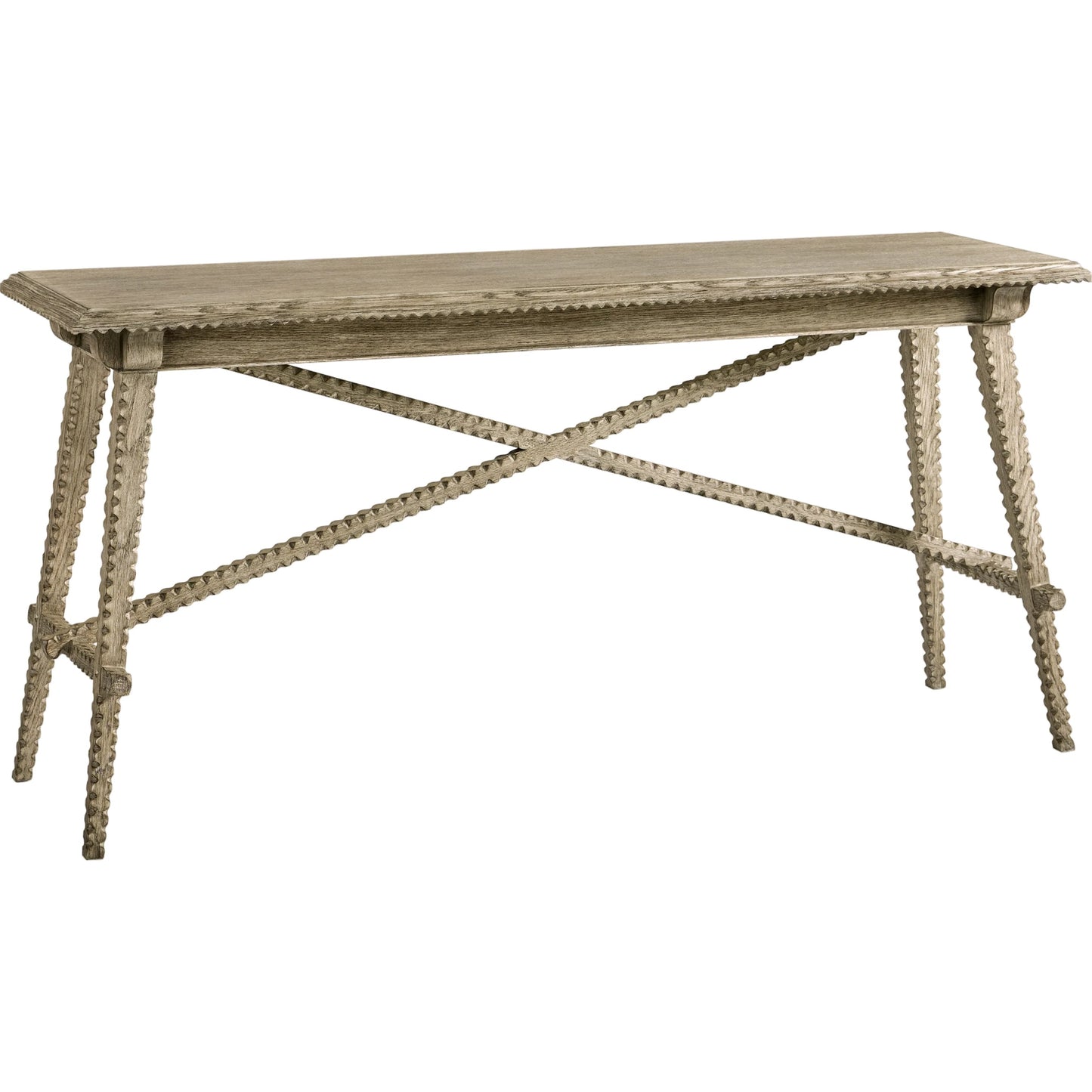 001 SI-2252697 | Primary Silo | Stratford Console Table by Jonathan Charles in grey and greyed oak. Made from oak, oak veneer in a transitional style.