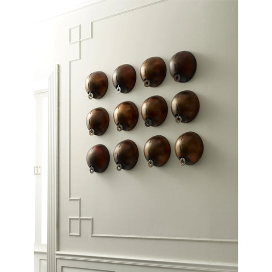 Spheres Wall Tile by Phillips Collection in brown and bronze. Made from resin in a eclectic & global style.