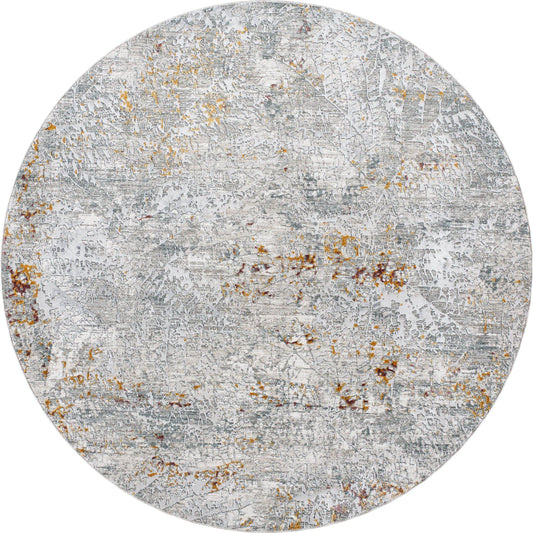 Dresden Rug - 32991 by Livabliss in gray, white, medium gray, light slate, mustard, rust. Made from main: 100% polyester in a unique style.