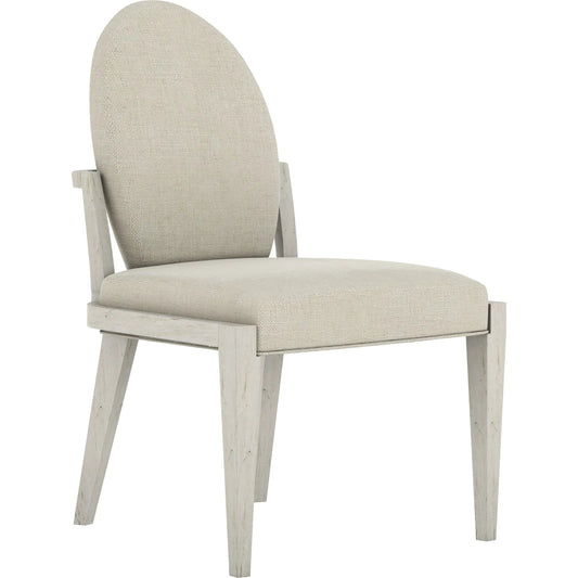 Ashlar Upholstered Side Chair (Set of 2) by A.R.T. Furniture in beige and bisque. Made from parawood solids, birch veneers, foam, fabric in a transitional style.