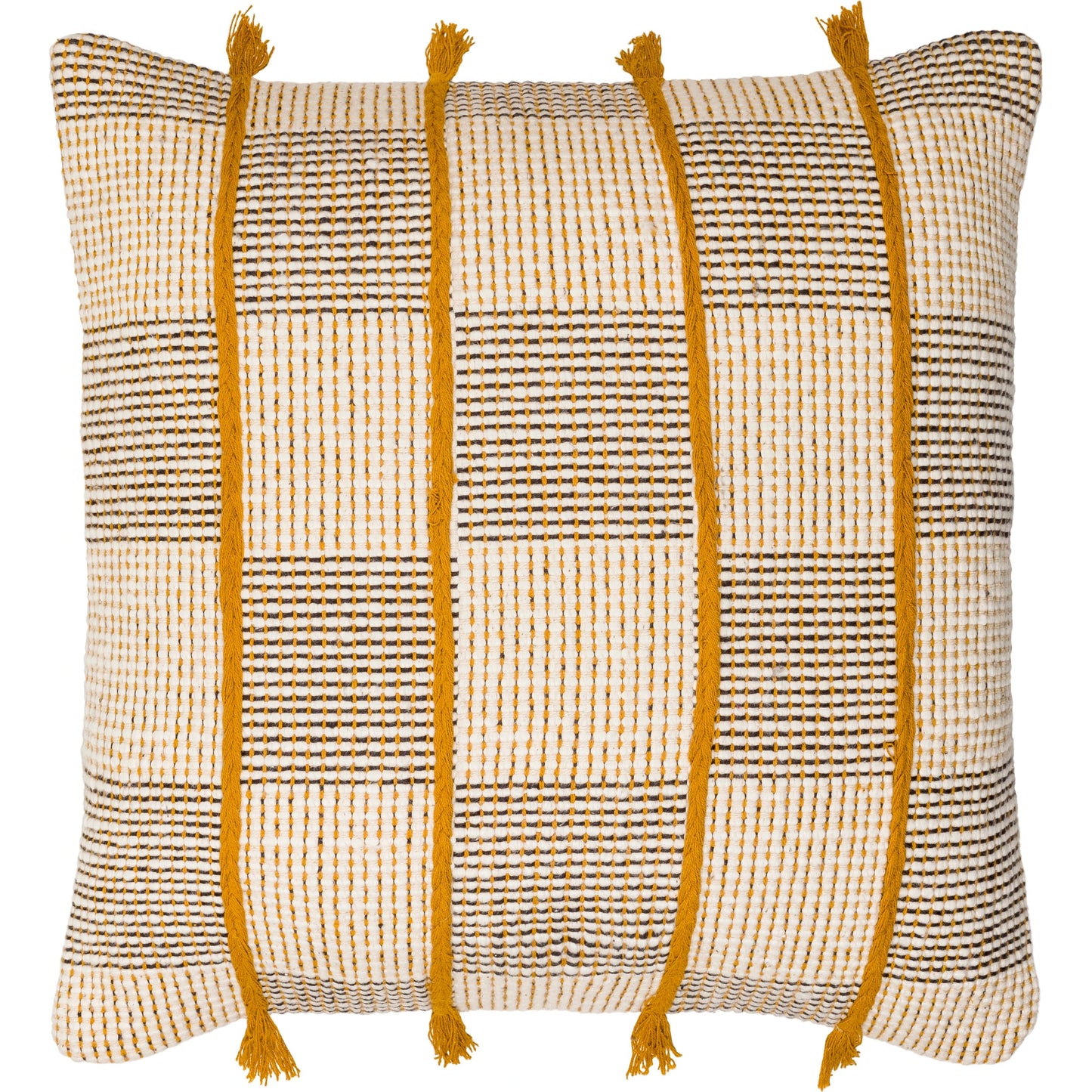 001 SI-1915205,SI-1915206 | Additional Silo | Draper Pillow - 32046 by Surya in pearl, off-white, warm grey, camel, light brown, copper. Made from front: 100% cotton, back: 100% cotton in a modern style.