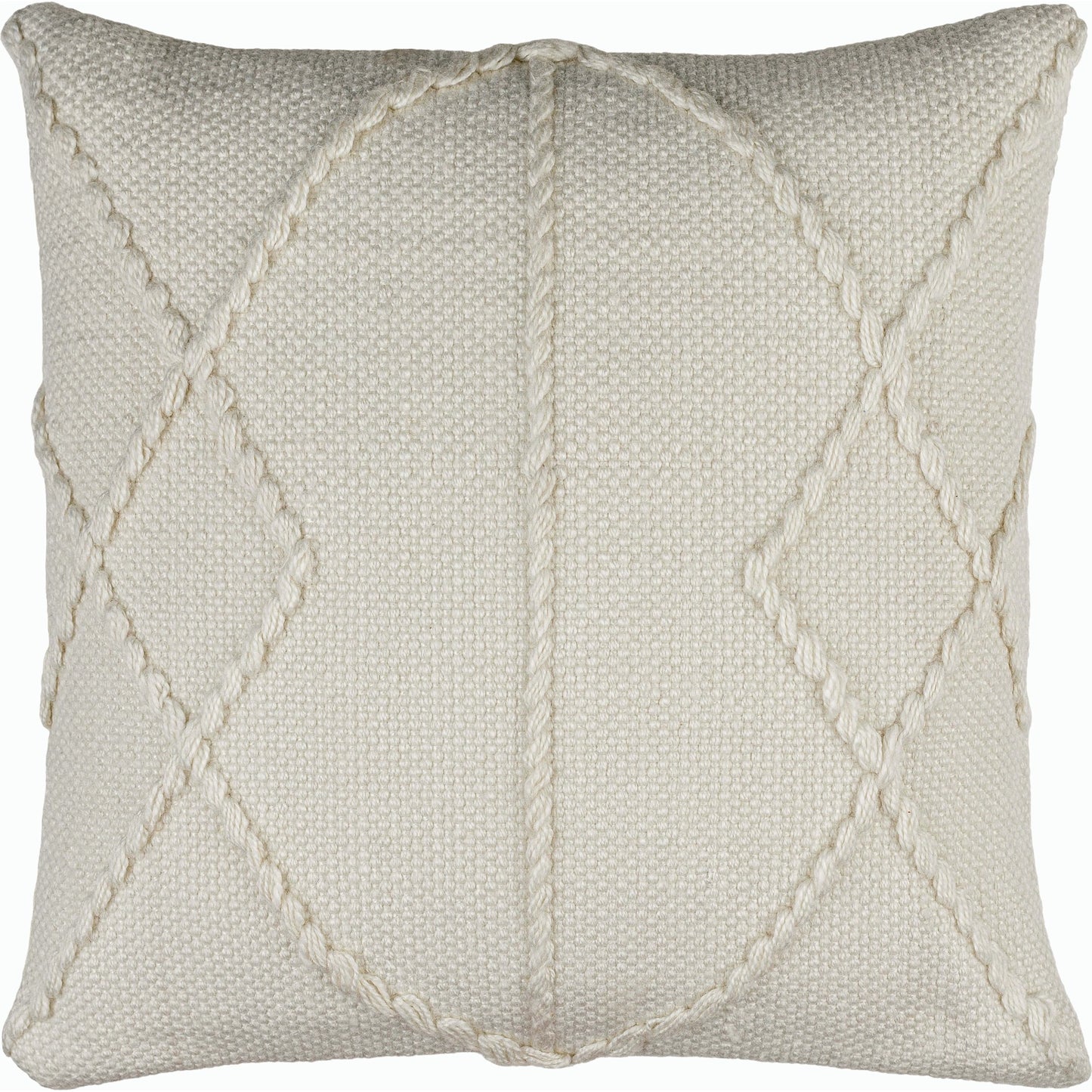 001 SI-2163416,SI-2163417,SI-2163418,SI-2163419,SI-2163420,SI-2163421 | Primary Silo | Dortmund Accent Pillow - 487815 by Surya in light silver, white, silver, slate. Made from polyester in a modern style.
