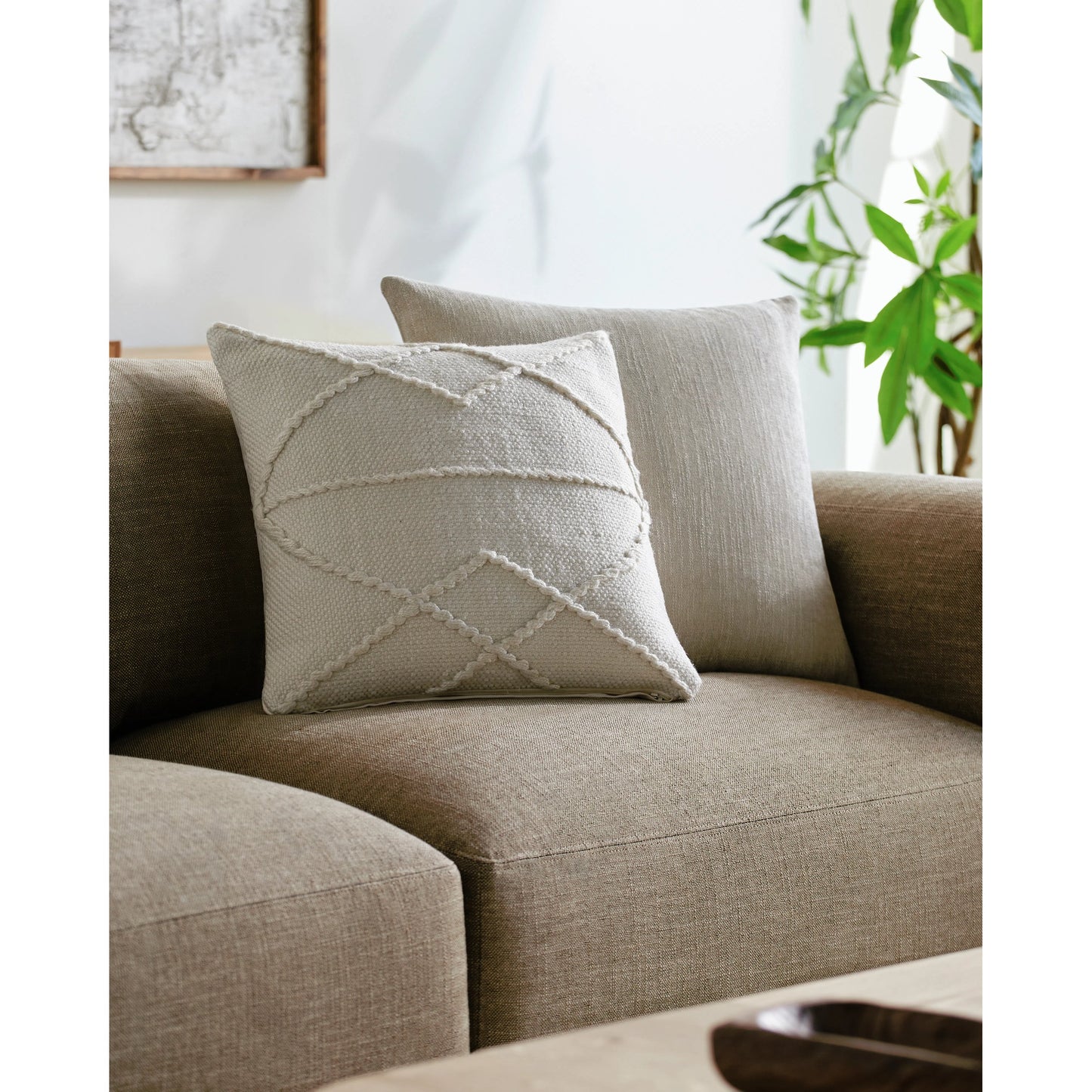 002 SI-2163416,SI-2163417,SI-2163418,SI-2163419,SI-2163420,SI-2163421 | Lifestyle | Dortmund Accent Pillow - 487815 by Surya in light silver, white, silver, slate. Made from polyester in a modern style.