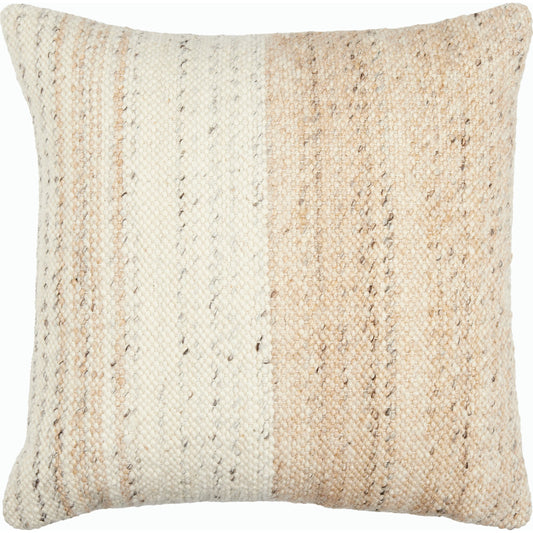 Deccan Traps Pillow - 493460 by Surya in tan, beige, medium gray. Made from wool, cotton in a modern style.
