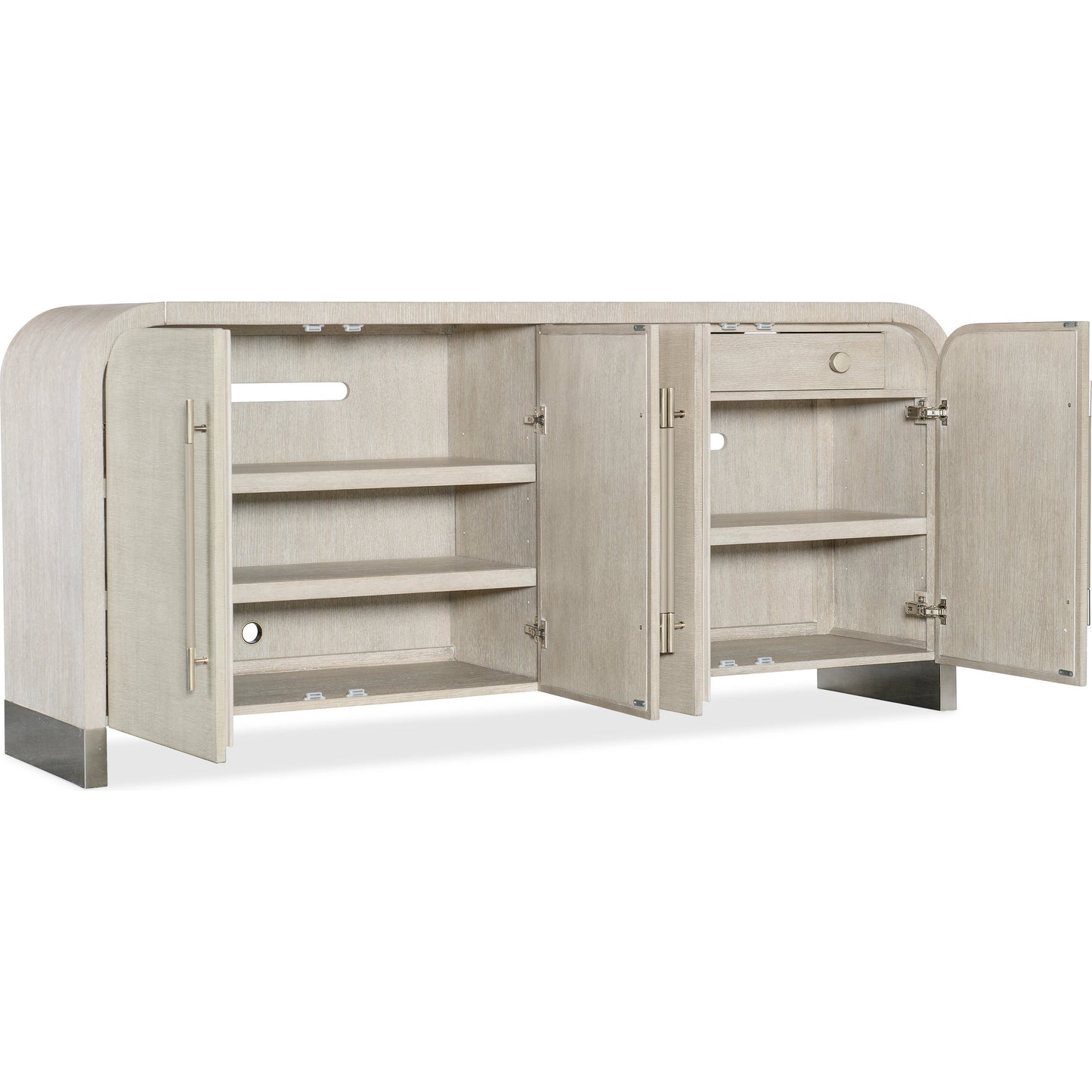 003 SI-2133639 | Additional Silo | Modern Mood Buffet by Hooker Furniture. Made from oak veneers, raffia in a modern style.