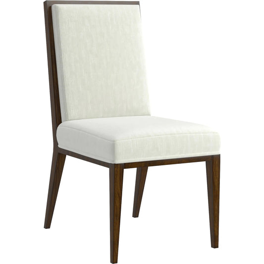 Eave Upholstered Side Chair (Set of 2) by A.R.T. Furniture in off-white and hazelnut. Made from poplar, parawood solids in a traditional style.