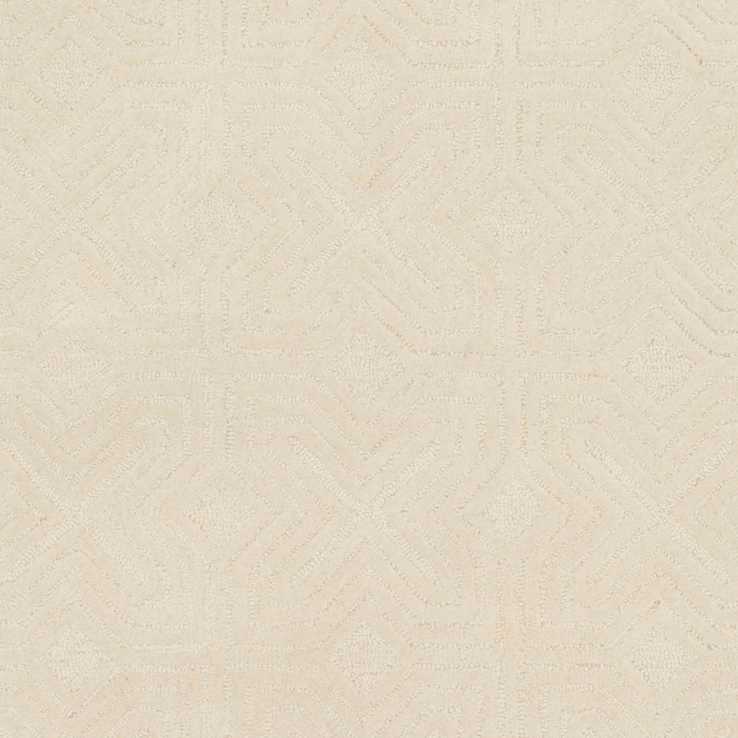 003 64773-26516 | Closeup | Dwell B Rug - 15418 by Surya in light beige. Made from 100% wool in a unique style.