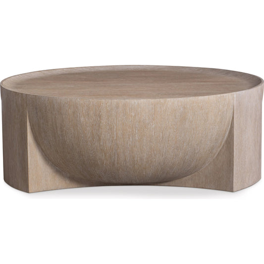 001 SI-2514870 | Primary Silo | Loggia Round Cocktail Table by Bernhardt in aria. Made from wood, resin in a transitional style.