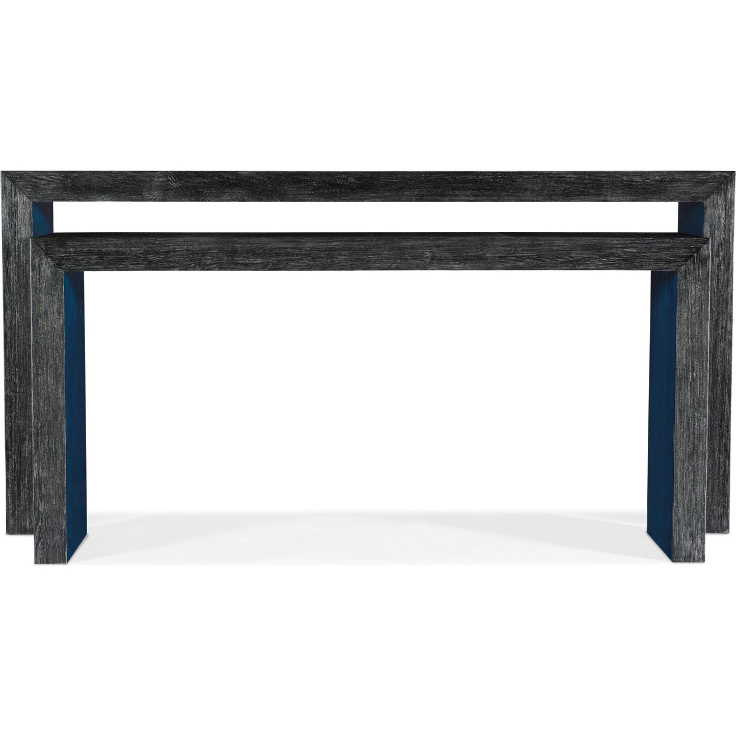 003 SI-1900816 | Additional Silo | Melange Halen Nesting Sofa Tables by Hooker Furniture in black, blue. Made from pine, maple veneers in a modern style.