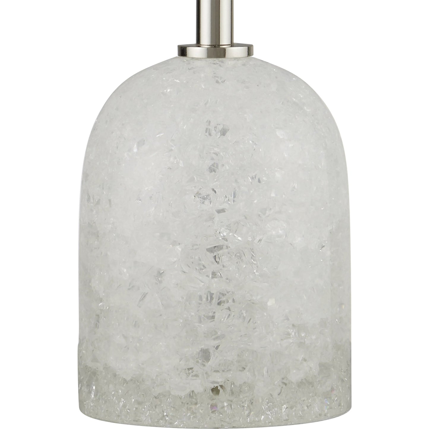 002 SI-2191695 | Additional Silo | Craquelle Table Lamp by Currey and Company in clear crackle, polished nickel. Made from glass, metal in a modern style.