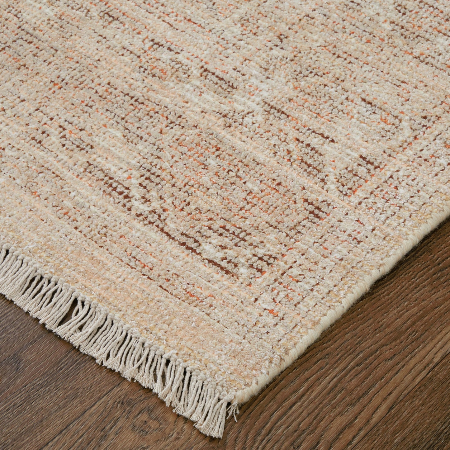 002 SI-2158705,SI-2158706,SI-2158707,SI-2158708,SI-2158709,SI-2158710 | Closeup | Caldwell Rug - 8798977F by Feizy in orange, tan, ivory. Made from wool, viscose in a unique style.