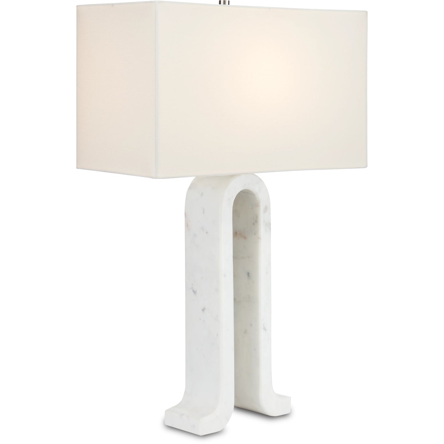 005 SI-1894389 | Additional Silo | Leo Table Lamp by Currey and Company in white marble. Made from marble in a modern style.
