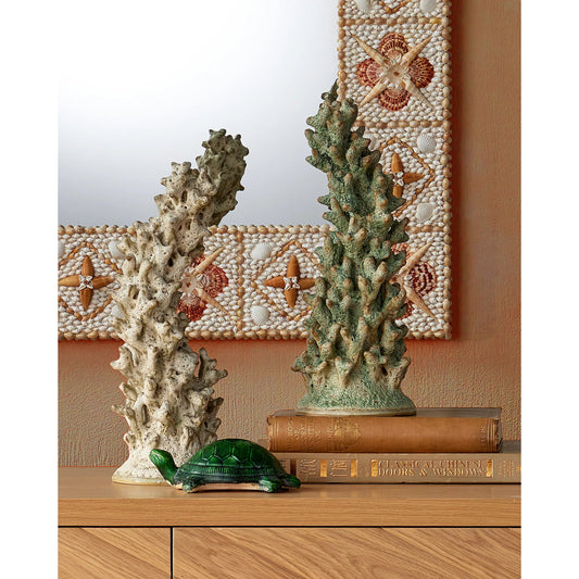 Staghorn Coral Object by Currey and Company. Made from ceramic in a eclectic & global style.