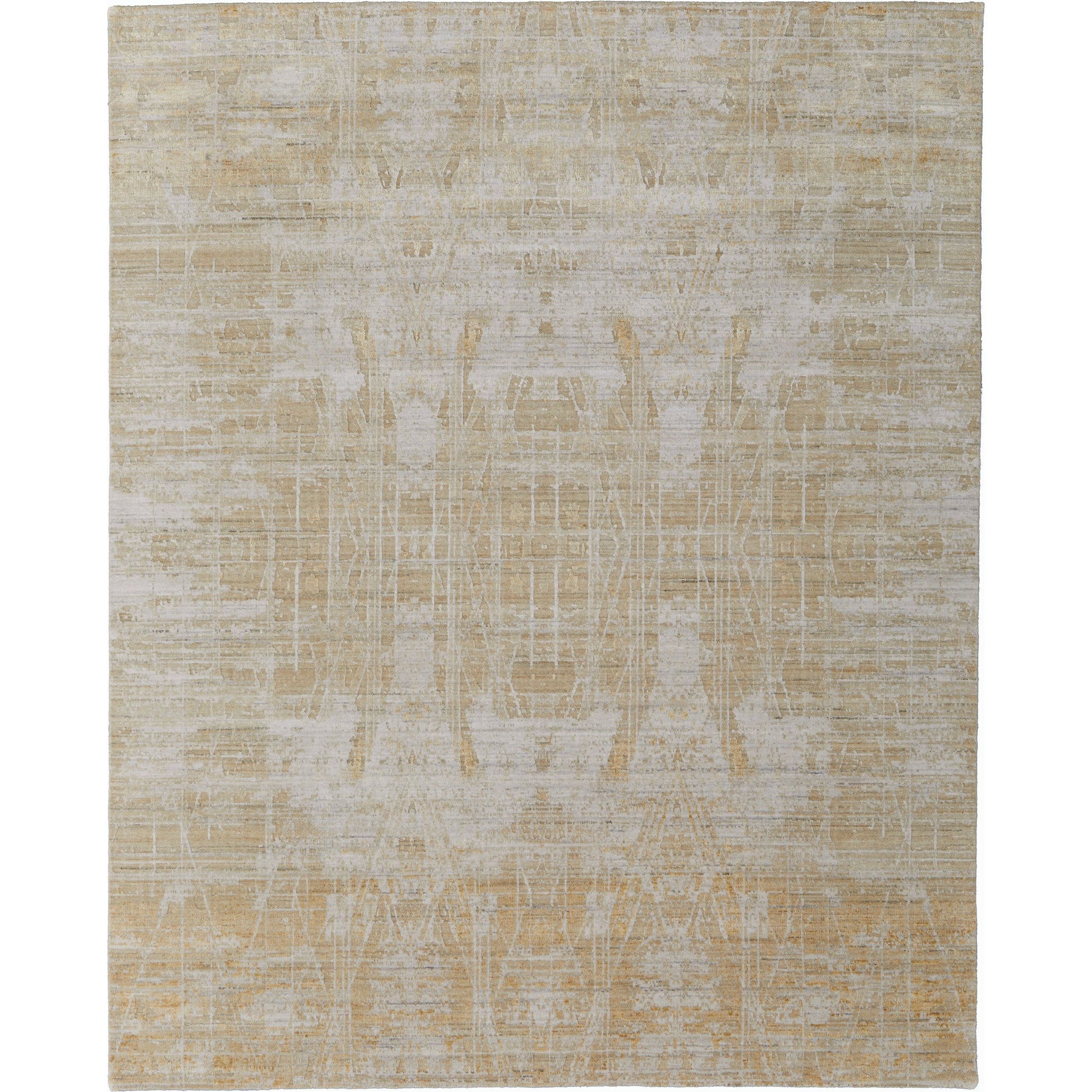 Eastfield Rug - EAS69FPF by Feizy in yellow, ivory, gold. Made from viscose, wool in a unique style.