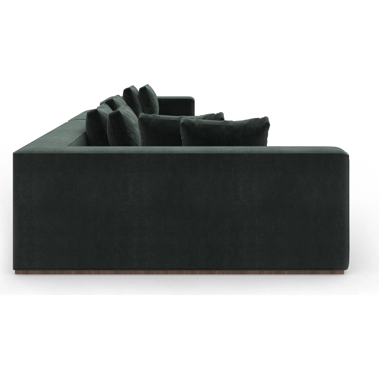 005 SI-2370722 | Additional Silo | Bello 4-Piece Sectional with Chaise by Caracole in spruce green and retro walnut. Made from unique in a eclectic & global style.