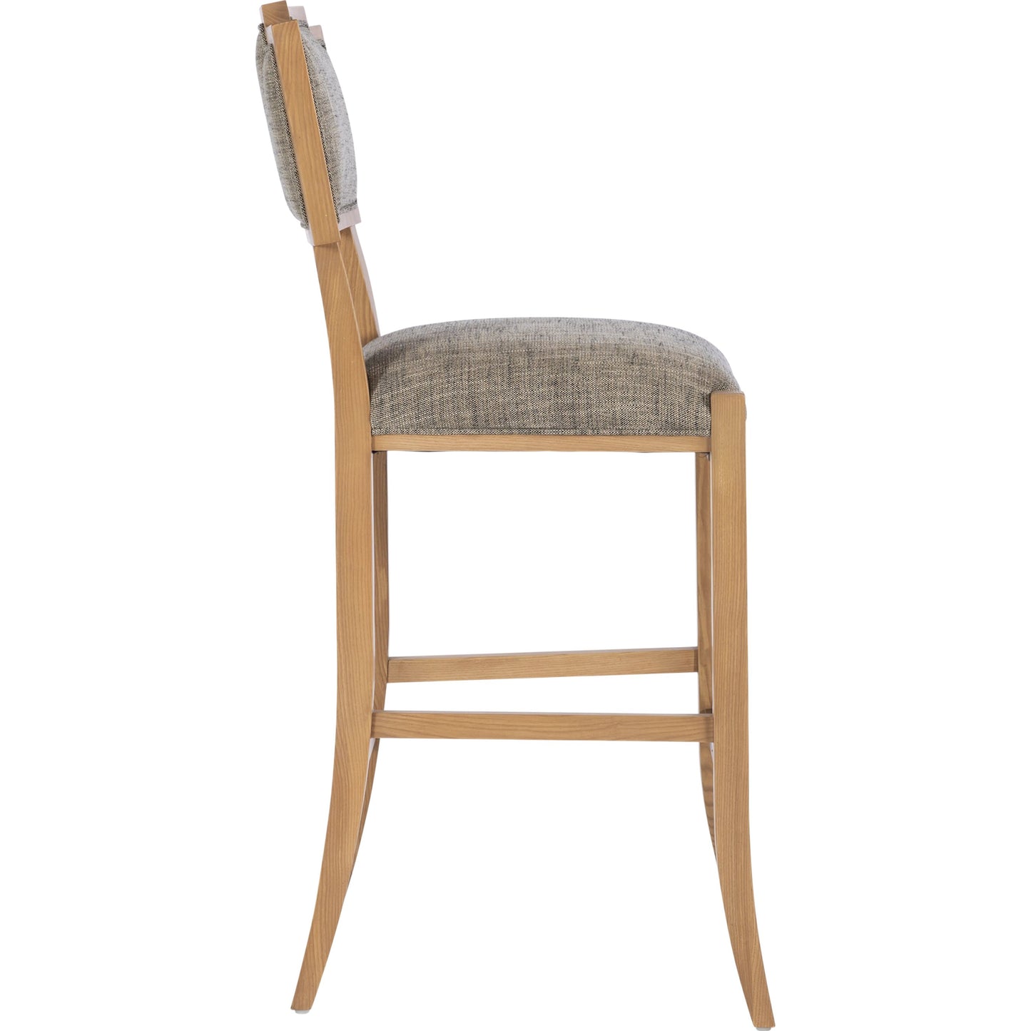 005 SI-2191781 | Additional Silo | Melanie Bar Stool by Currey and Company in blonde ash wood, brass. Made from ash wood, brass in a transitional style.