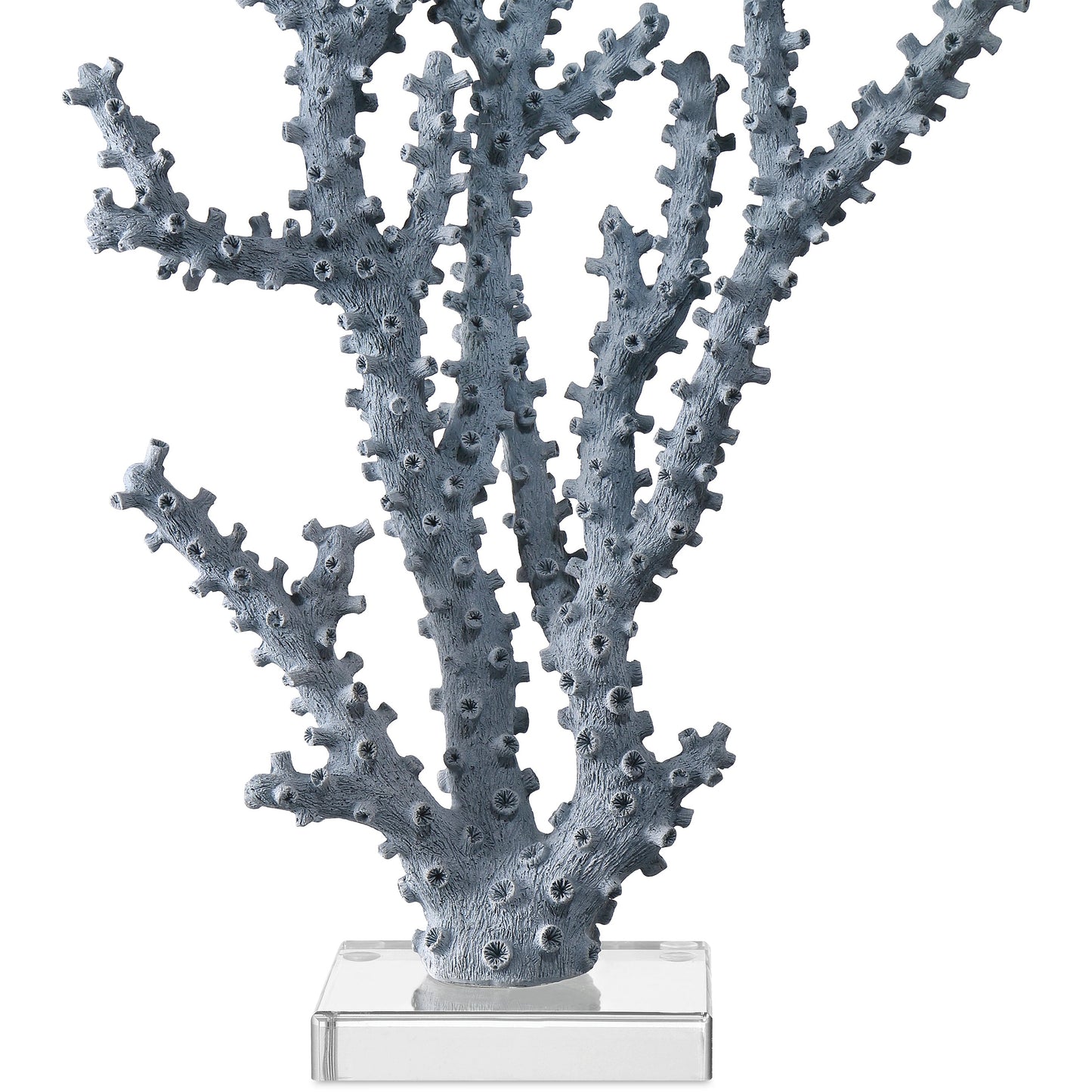 005 SI-2133887 | Additional Silo | Coral Set by Currey and Company in blue, clear. Made from composite, acrylic in a modern style.