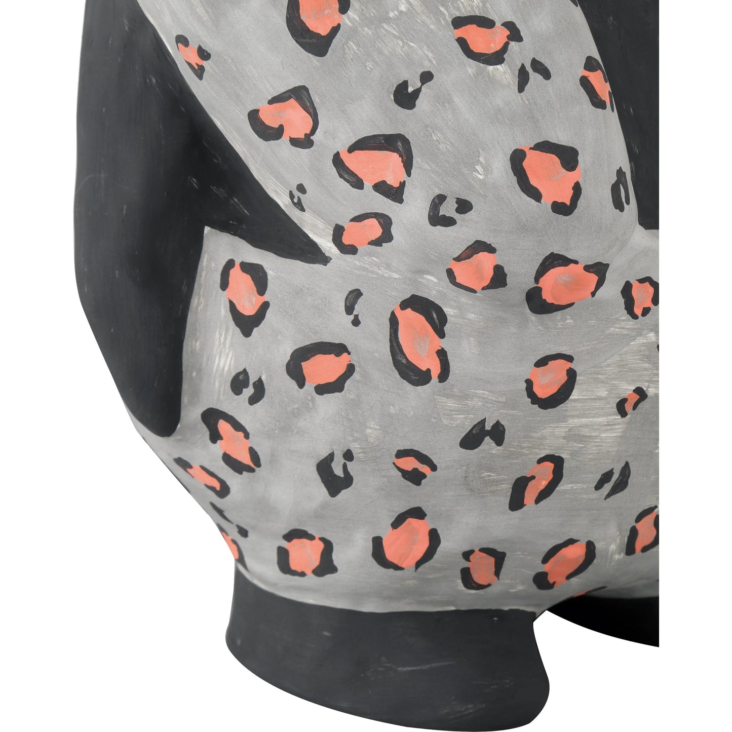003 SI-2191715 | Additional Silo | Feline Object by Currey and Company in black, gray, pink. Made from porcelain in a modern style.