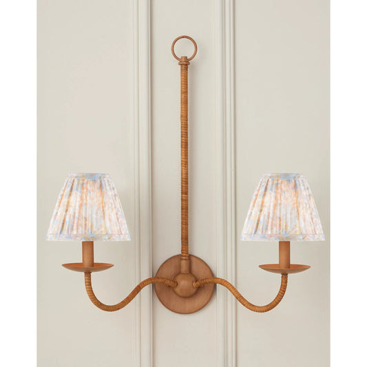 Wildflower Tapered Chandelier Shade by Currey and Company. Made from cotton in a eclectic & global style.