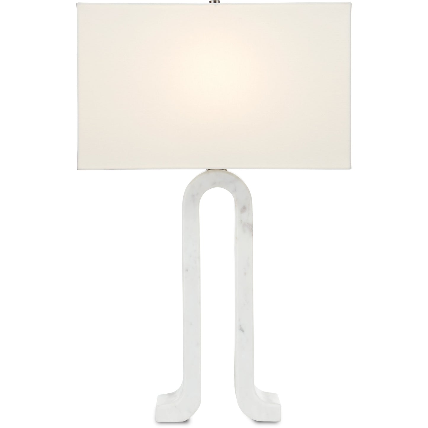 001 SI-1894389 | Primary Silo | Leo Table Lamp by Currey and Company in white marble. Made from marble in a modern style.