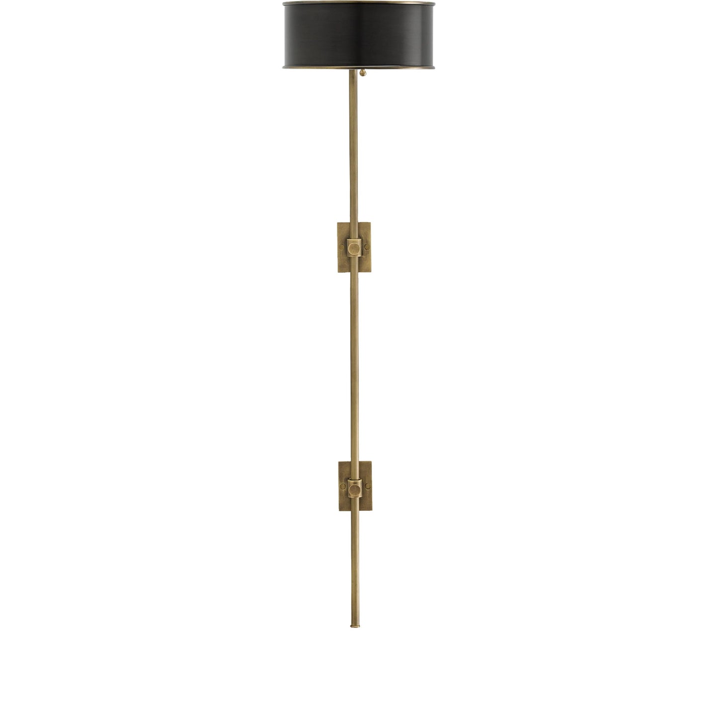 006 S-222926 | Additional Silo | Overture Wall Lamp by Currey and Company in antique brass, black. Made from metal in a modern style.