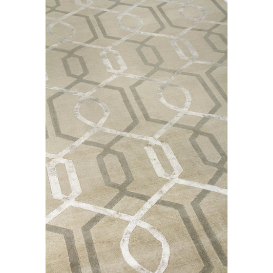 Milano Velvet EA025 Rug by Exquisite Rugs in ivory. Made from wool, viscose in a unique style.