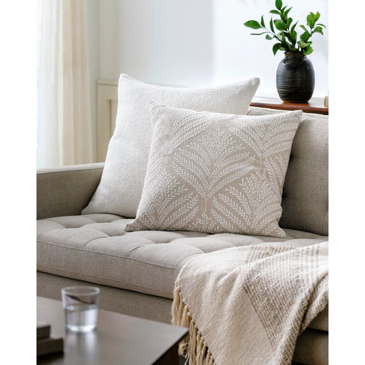 Eliana Accent Pillow - 532638 by Surya. Made from linen in a modern style.